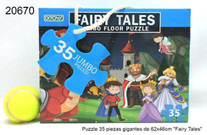 Imagen de PUZZLE PIEZAS GIGANTES  DE 62CM X 46 CM 35 PIEZAS. FAIRY TALES 3.26